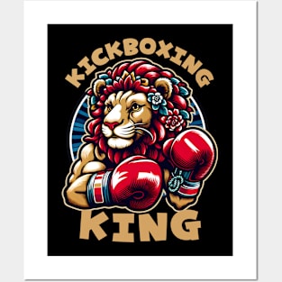 Kickboxing lion Posters and Art